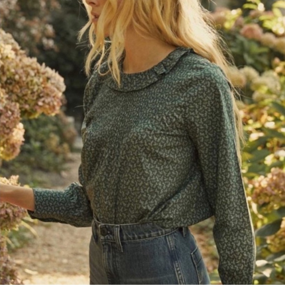 Doen Plum Top in Evergreen